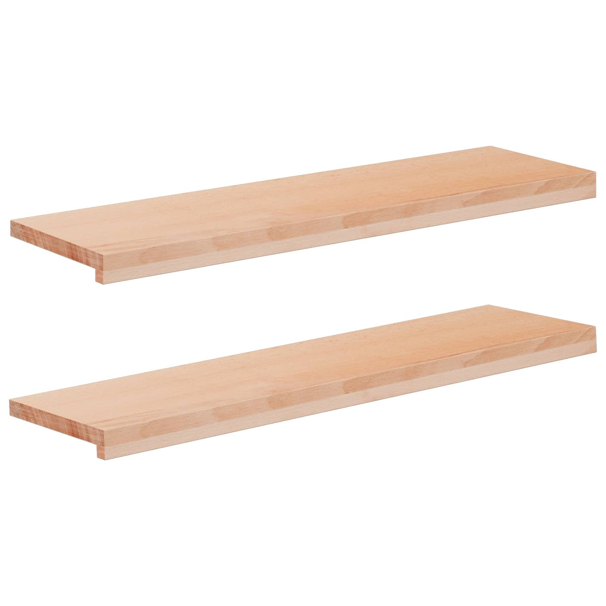 Trapmatten 2 st Naturel 100 x 25 x 2 cm Massief beukenhout