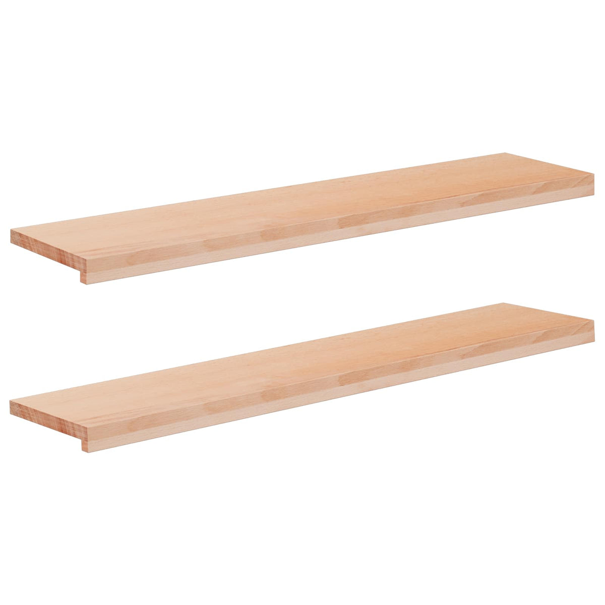 Trapmatten 2 st Naturel 120 x 25 x 2 cm Massief beukenhout