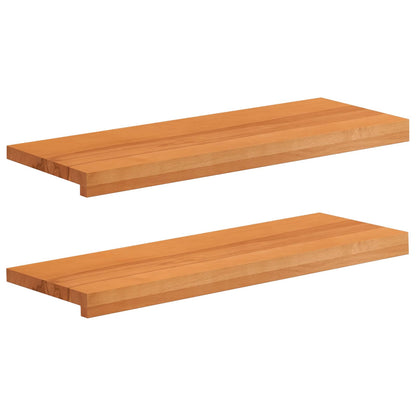 Trapmatten 2 st Licht Bruin 70 x 30 x 2 cm Massief beukenhout