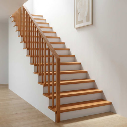 Trapmatten 16 st Licht Bruin 100 x 30 x 2 cm Massief beukenhout