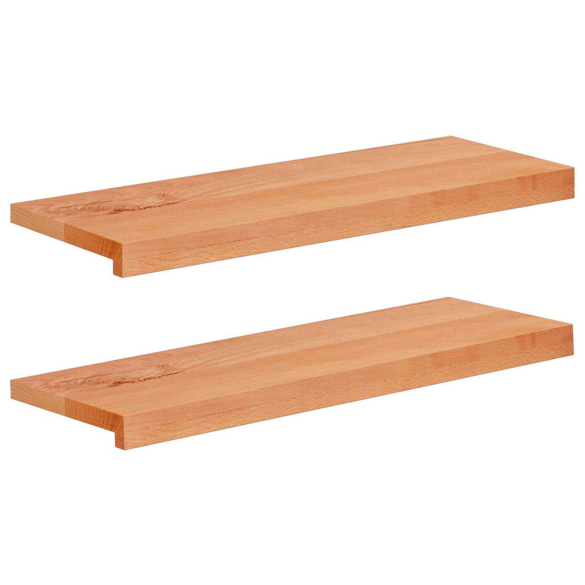 Trapmatten 2 st Lak 80 x 25 x 2 cm Massief beukenhout