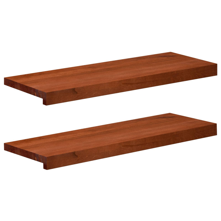 Trapmatten 2 st Bruin 70 x 25 x 2 cm Massief beukenhout