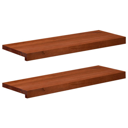 Trapmatten 2 st Bruin 80 x 30 x 2 cm Massief beukenhout