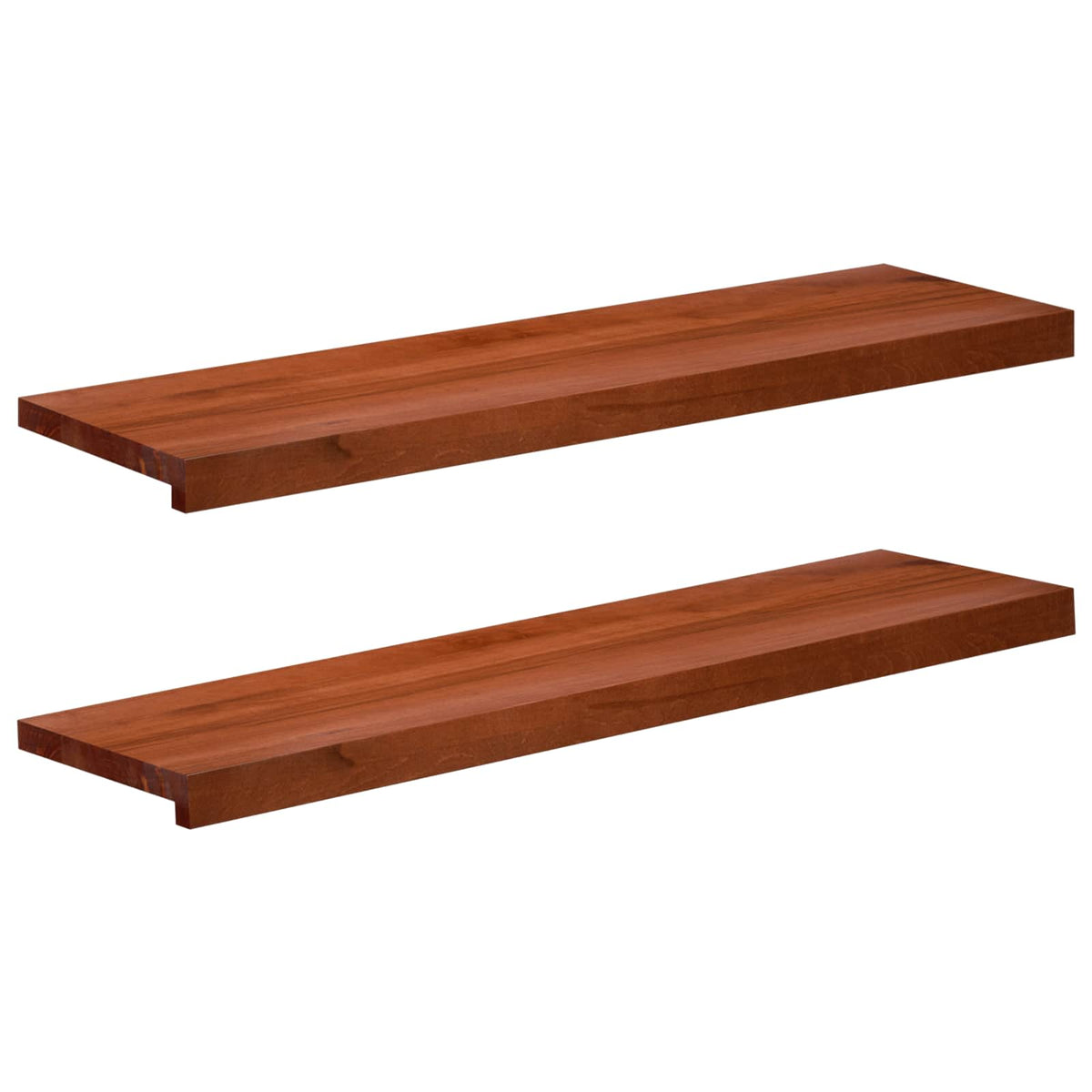 Trapmatten 2 st Bruin 100 x 30 x 2 cm Massief beukenhout
