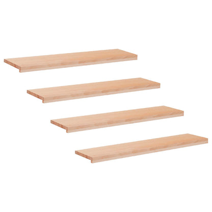 Trapmatten 4 st Naturel 120 x 30 x 2 cm Massief beukenhout