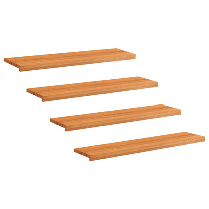 Trapmatten 4 st Licht Bruin 120 x 30 x 2 cm Massief beukenhout