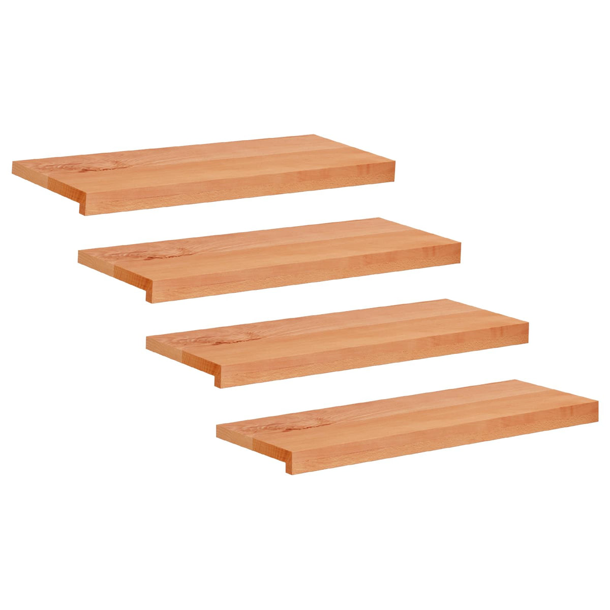 Trapmatten 4 st Lak 80 x 30 x 2 cm Massief beukenhout
