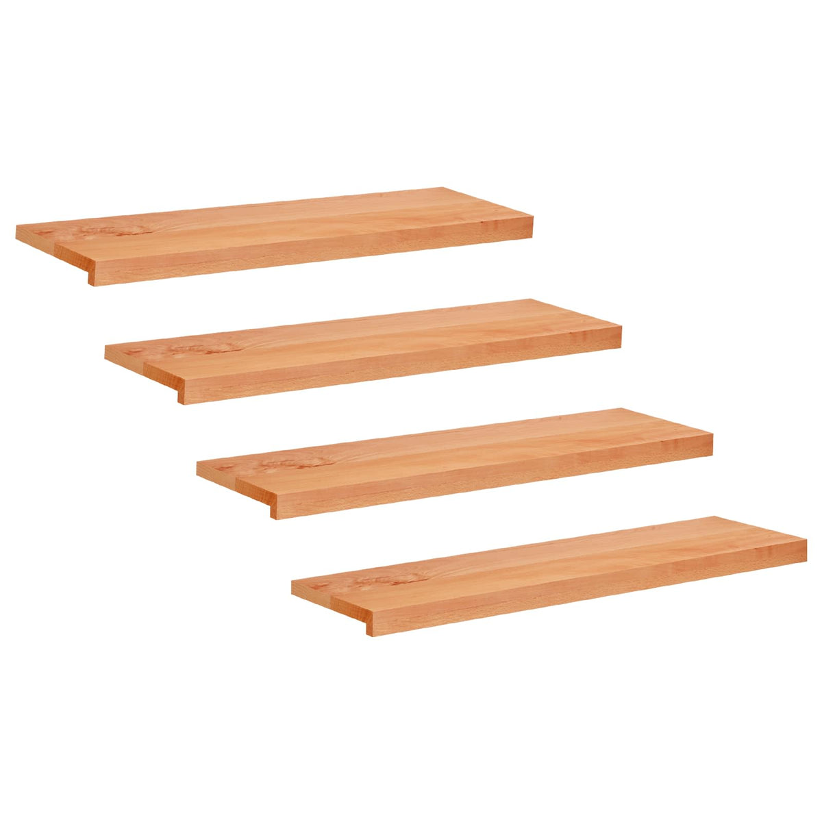 Trapmatten 4 st Lak 100 x 30 x 2 cm Massief beukenhout