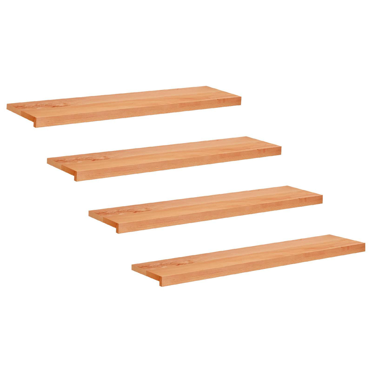 Trapmatten 4 st Lak 110 x 30 x 2 cm Massief beukenhout