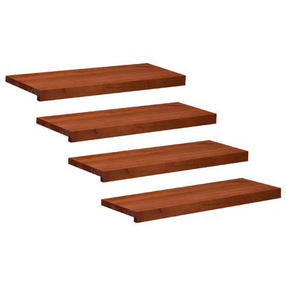 Trapmatten 4 st Bruin 70 x 30 x 2 cm Massief beukenhout