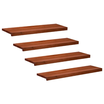 Trapmatten 4 st Bruin 100 x 30 x 2 cm Massief beukenhout