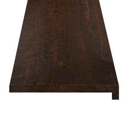 Traplopers 4 st 120 x 25 x 2 cm Donkerbruin Massief beukenhout