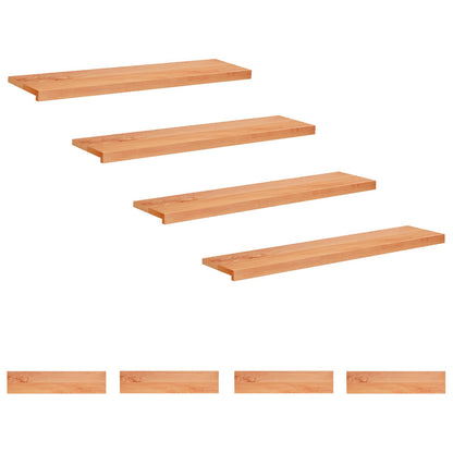 Trapmatten 8 st Lak 120 x 25 x 2 cm Massief beukenhout