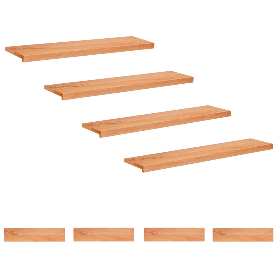 Trapmatten 8 st Lak 110 x 30 x 2 cm Massief beukenhout