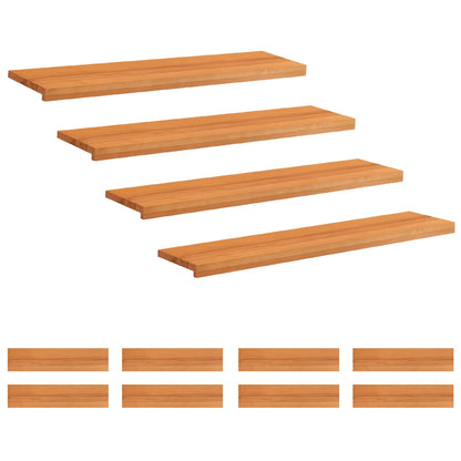 Trapmatten 12 st Licht Bruin 120 x 30 x 2 cm Massief beukenhout