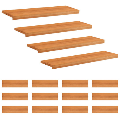 Trapmatten 16 st Licht Bruin 90 x 25 x 2 cm Massief beukenhout
