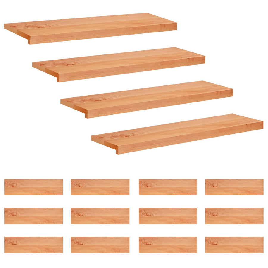 Trapmatten 16 st Lak 100 x 25 x 2 cm Massief beukenhout