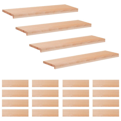 Trapmatten 20 st Naturel 90 x 25 x 2 cm Massief beukenhout