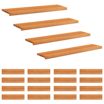 Trapmatten 20 st Licht Bruin 120 x 30 x 2 cm Massief beukenhout