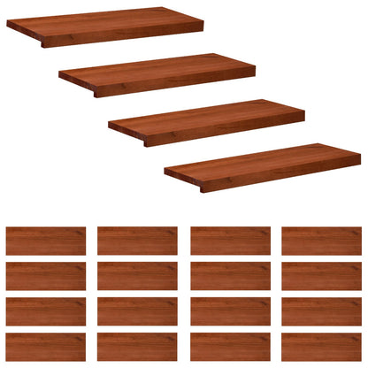 Trapmatten 20 st Bruin 80 x 25 x 2 cm Massief beukenhout