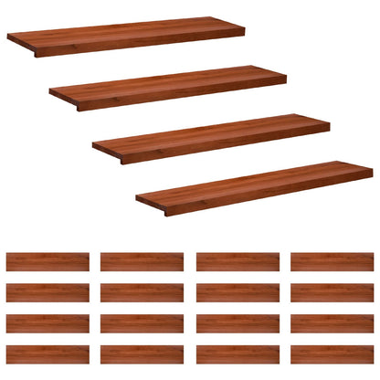 Trapmatten 20 st Bruin 110 x 25 x 2 cm Massief beukenhout