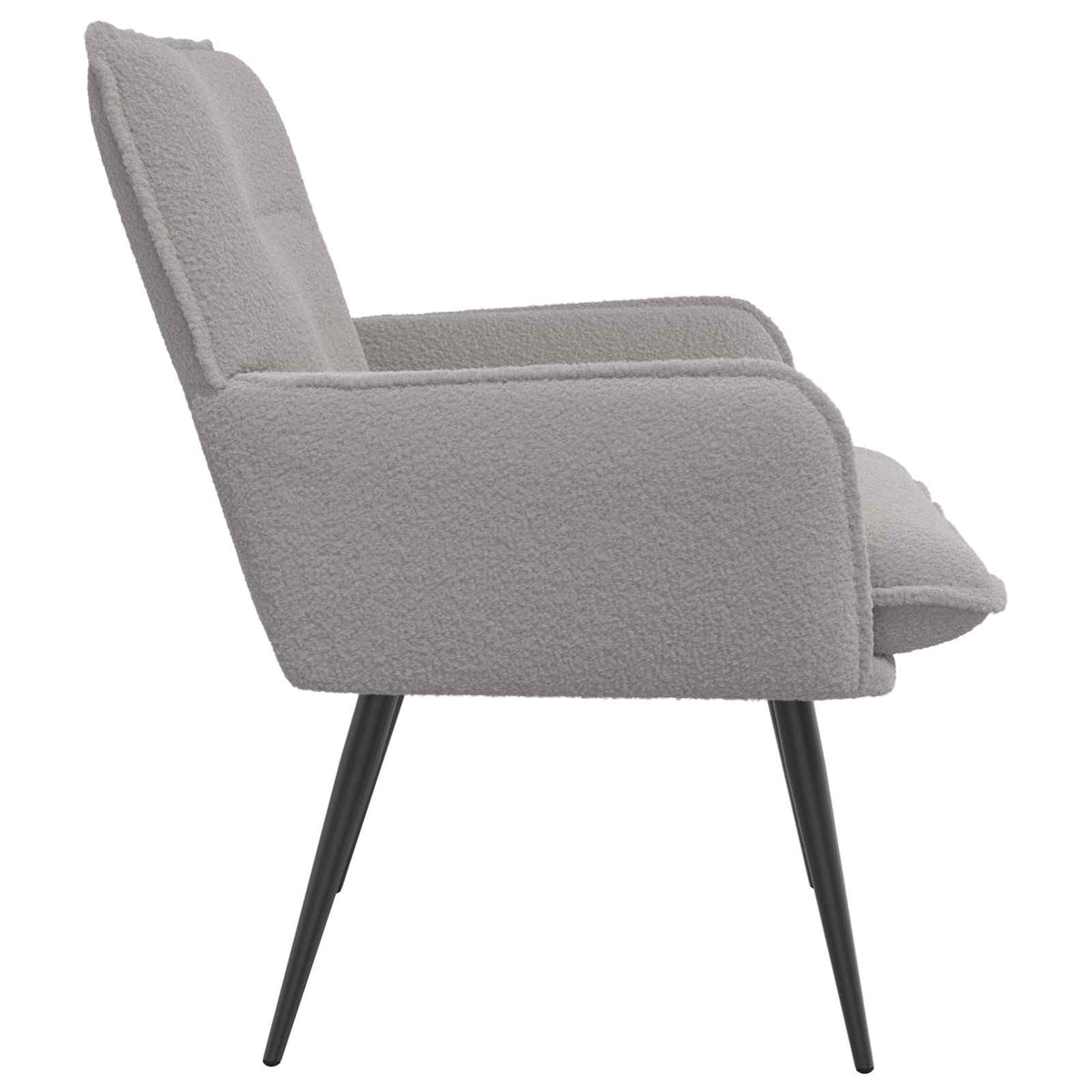 Fauteuil Lichtgrijs Bouclé