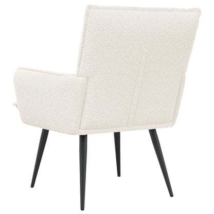 Fauteuil Crèmekleurig Bouclé