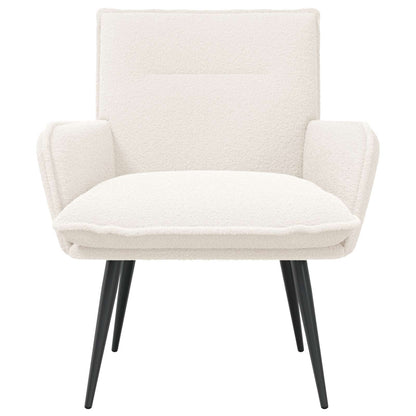 Fauteuil Crèmekleurig Bouclé