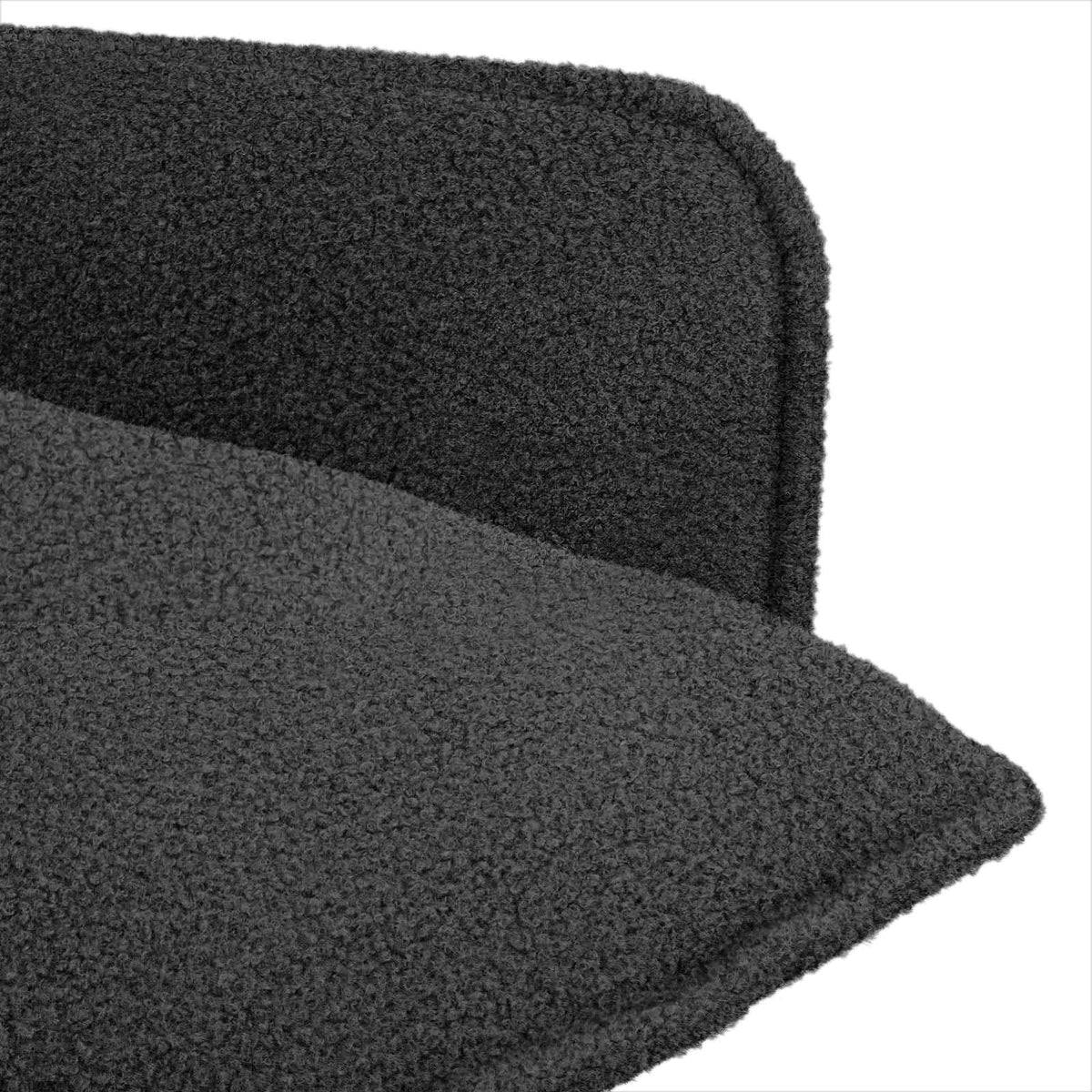Fauteuil Donkergrijs Bouclé