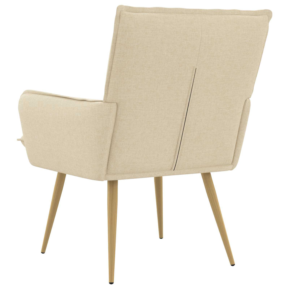 Fauteuil Crèmekleurig Stof