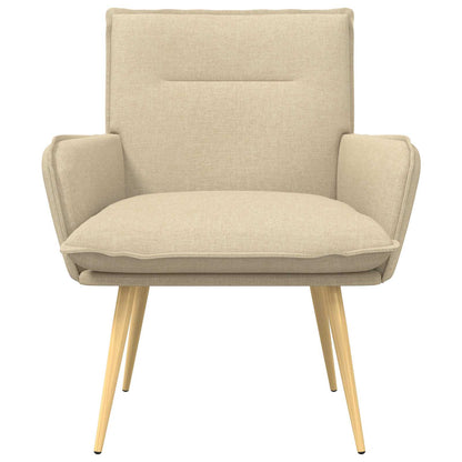 Fauteuil Crèmekleurig Stof