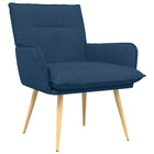 Fauteuil 70x73x81 cm blauw stof