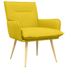 Fauteuil lichtgeel stof 70x73x81 cm
