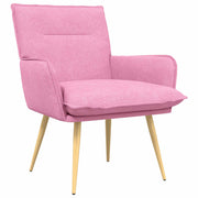 Fauteuil roze stof 70x73x81 cm