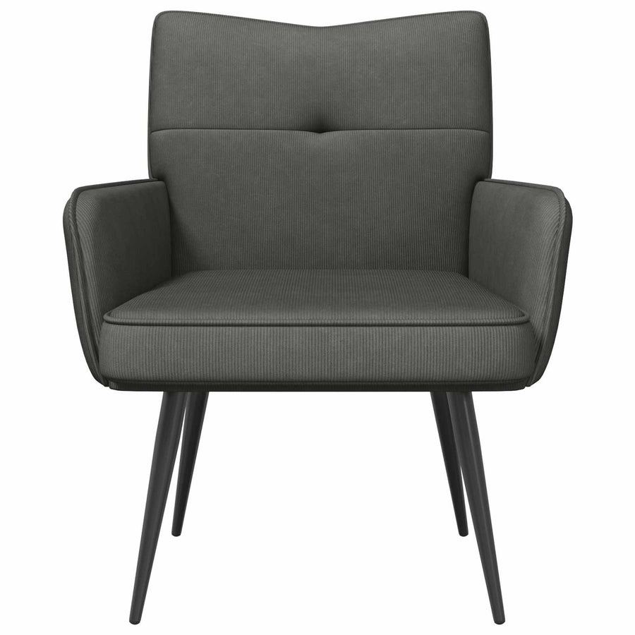 Fauteuil Donkergrijs Corduroystof