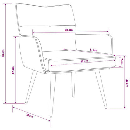 Fauteuil Donkergrijs Corduroystof