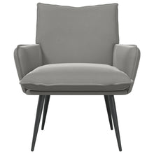 Fauteuil Lichtgrijs fluweel