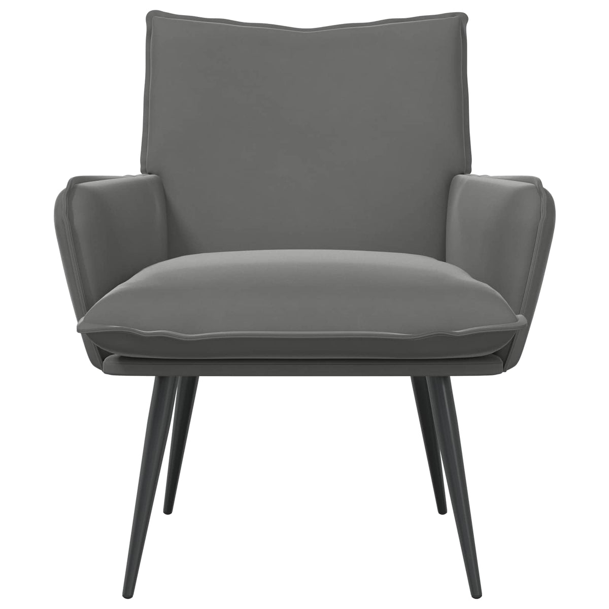 Fauteuil Donkergrijs fluweel