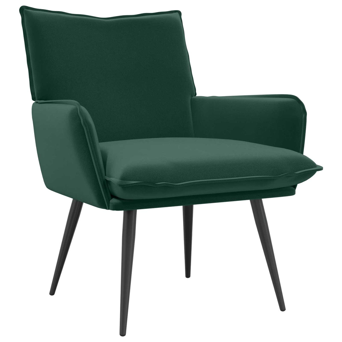 Fauteuil Donkergroen fluweel