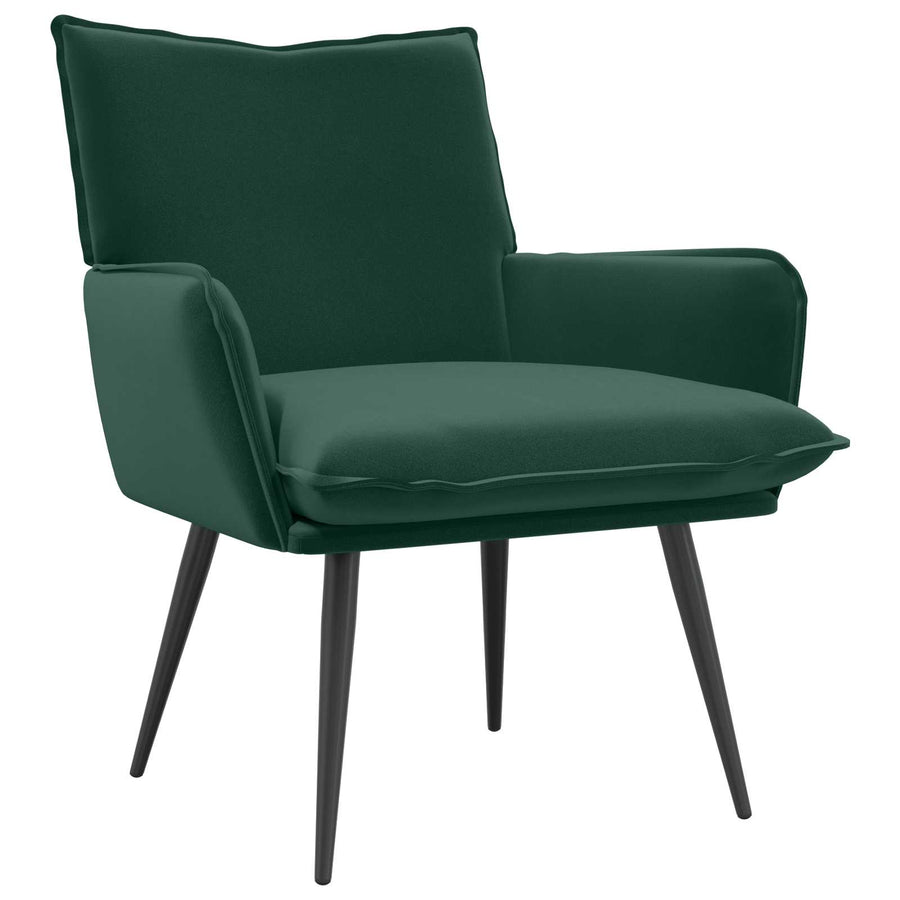 Fauteuil Donkergroen fluweel