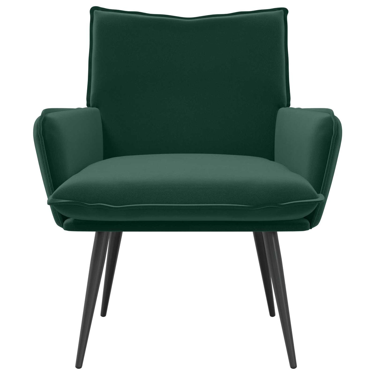 Fauteuil Donkergroen fluweel