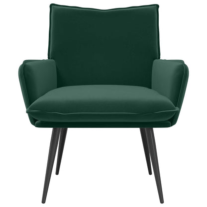 Fauteuil Donkergroen fluweel
