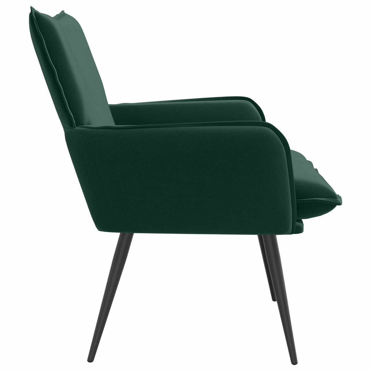 Fauteuil Donkergroen fluweel