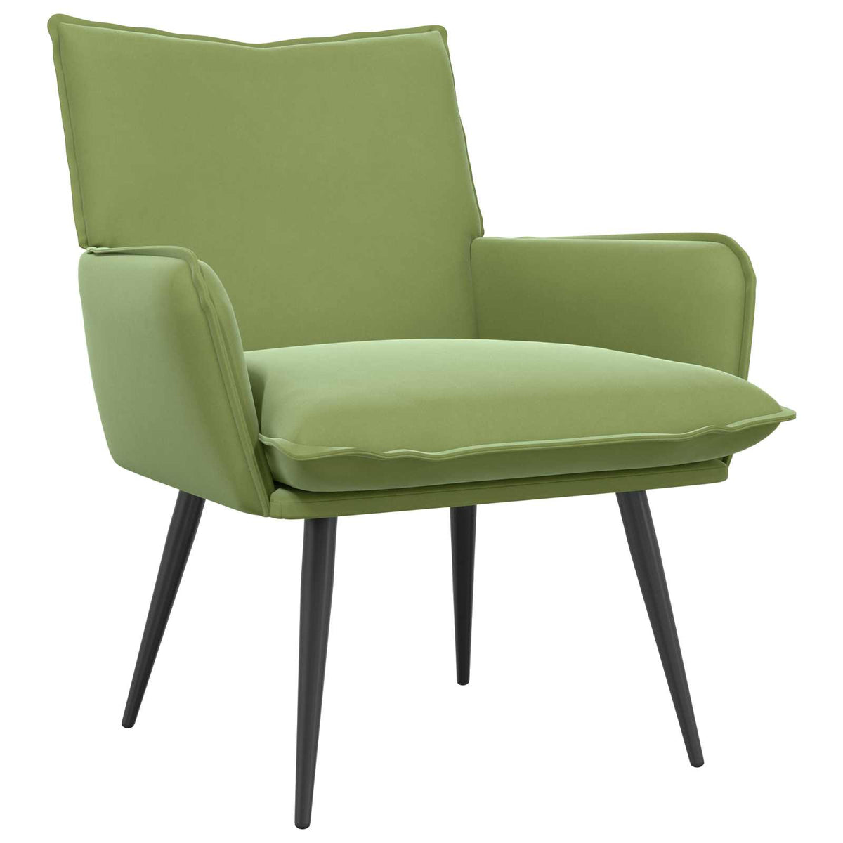 Fauteuil Lichtgroen fluweel