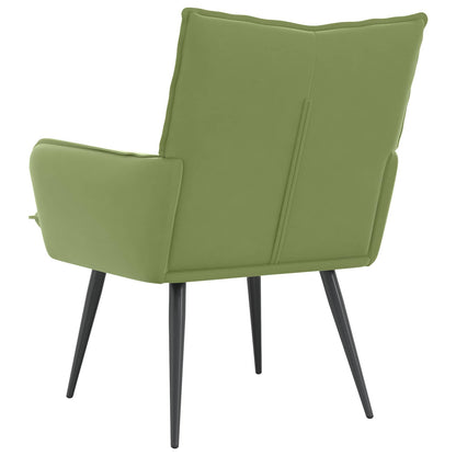 Fauteuil Lichtgroen fluweel