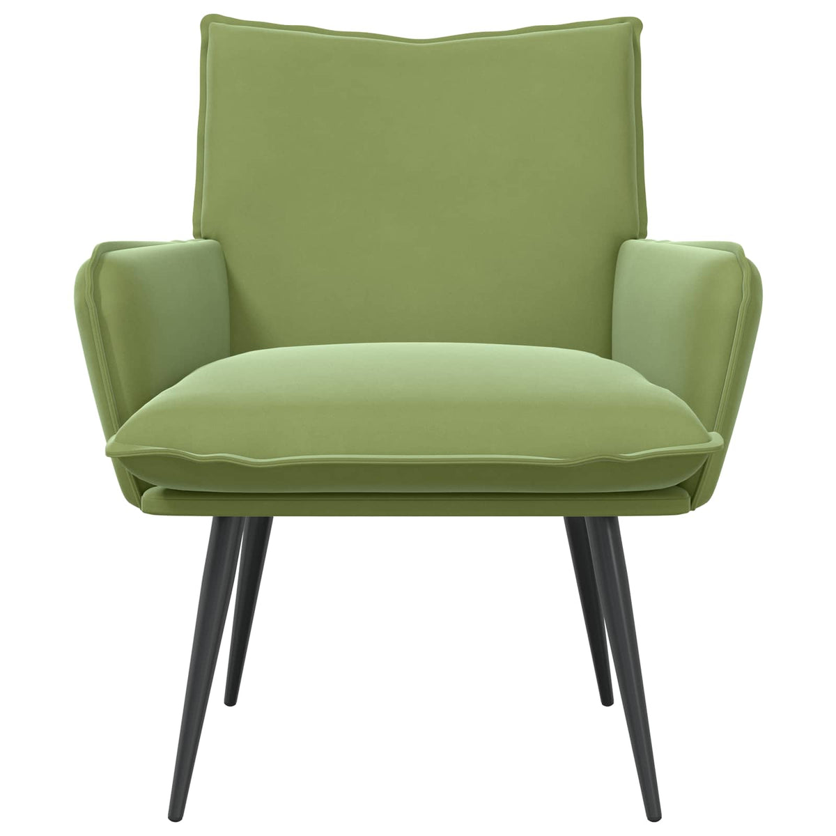 Fauteuil Lichtgroen fluweel