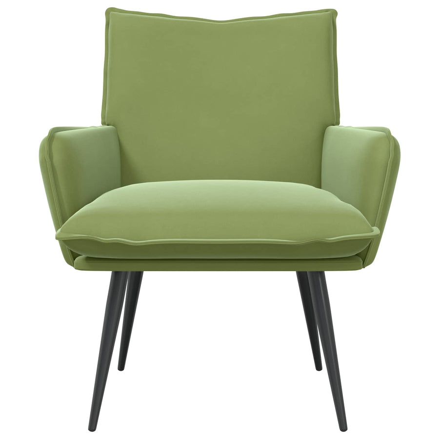 Fauteuil Lichtgroen fluweel