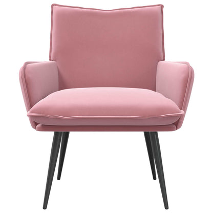 Fauteuil Roze fluweel