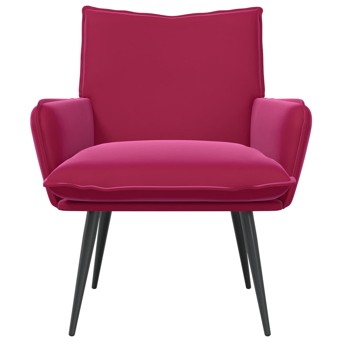 Fauteuil Wijnrood fluweel