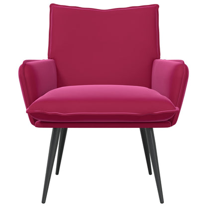 Fauteuil Wijnrood fluweel